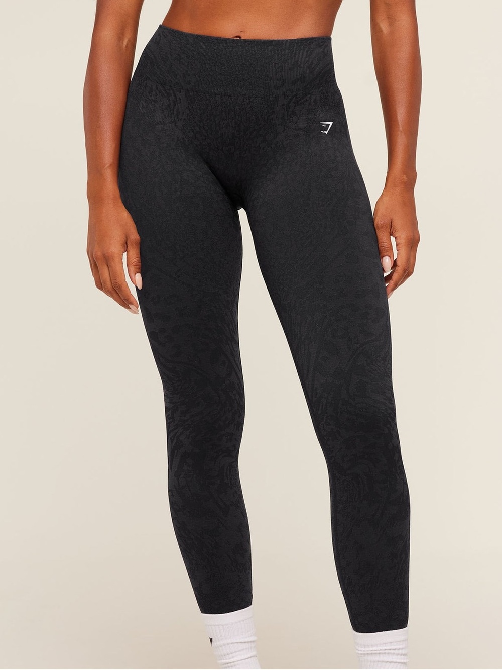 GYMSHARK BLACK ADAPT ANIMAL X WHITNEY LEGGINGS